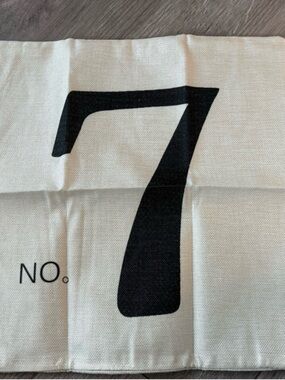 Lucky # 7 Brand new pillow case with letter 7 black letter size 40cm x 40cm case